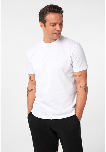 Luisa Erkek Oversize T-shirt Beyaz