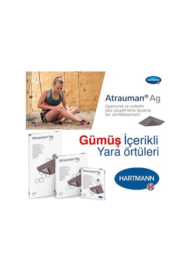 Hartmann Atrauman Ag Gümüş İçerikli Yara Örtüsü 10 x 10 CM 1 Adet