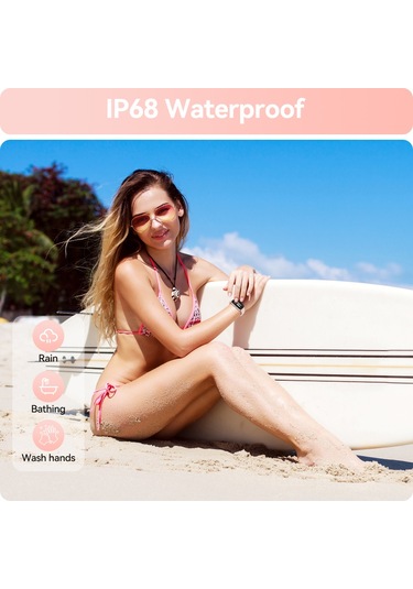 Geeroyoo JZR-GY Ip68 Nabız Uyku Takipçi Adım Kalori Sayacı Ve Spor Pembe Akıllı Saat (İthalatçı Garantili)