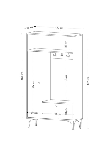Decormet Pera Vestiyer Karışık