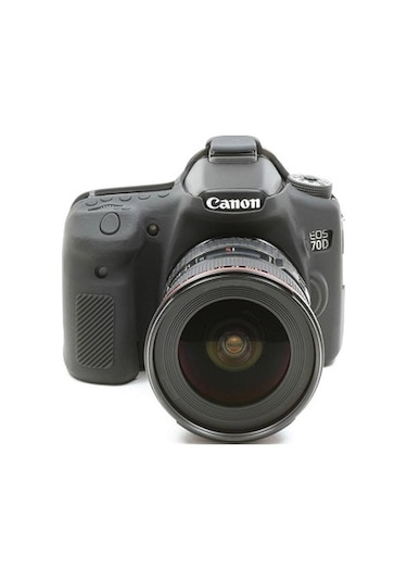 Easycover Canon 70D Silikon Kılıf Ecc70Db (Siyah)
