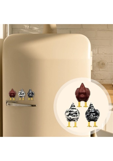 Dofolink Kırmızı Tavuk Popoyu Bıçaklama Mıknatıslı Buzdolabı Sticker - 1 Adet Funny Dekoratif