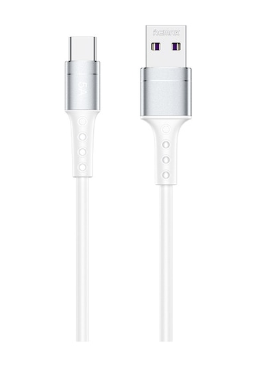 Remax Rc-198a Zincirleme Iı Serisi 5a Usb Usb-c / Tip-c Hızlı Şarj Veri Kablosu, Kablo Uzunluğu: 1m Beyaz