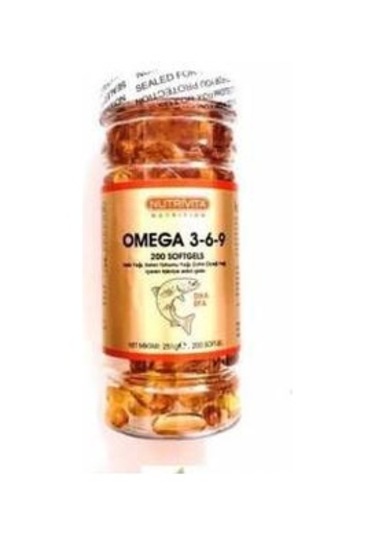 Nutrivita Nutrition Omega 3 6 9 200 Softgels