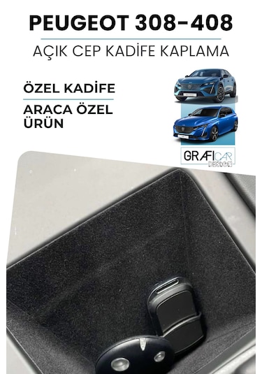 Peugeot 308-p5/408 Açık Cep İçin Kadife Kaplama