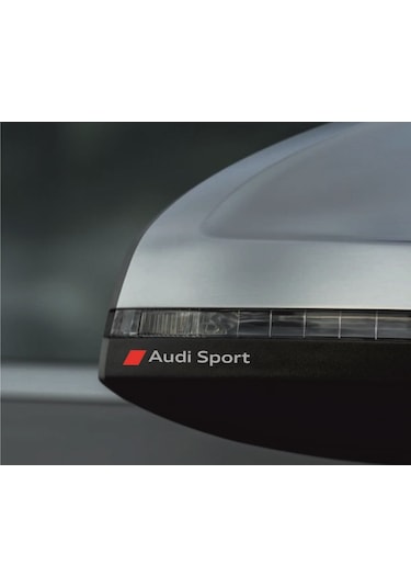 Oto Sticker Audi Sport Stickeri Çift Renk 2 Adet Set Araba Etiket