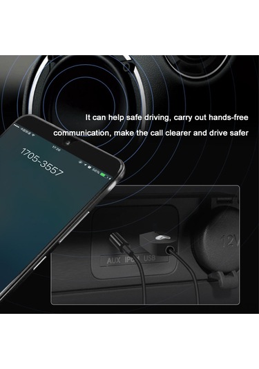 Neevoyu Bt 5.0 Araç Müzik Alıcı - Kablosuz Aux Ses Adaptörü, El İsimsiz Arama Ve Navigasyon Yayını, 10m Uzaklıkta Plug & Play