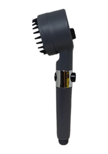 Wuvera Yeni Nesil Masajlı Duş Başlığı - 3 Fonksiyonlu Banyo Duş Başlığı Seti Gri