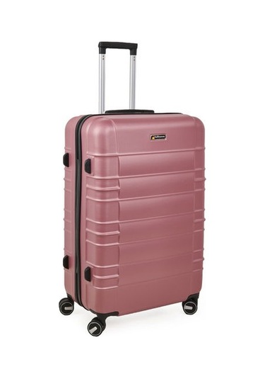 Hoffmanns Travel Star Büyük Boy Abs Valiz - Gülkurusu - 76x52x30 Cm Gülkurusu