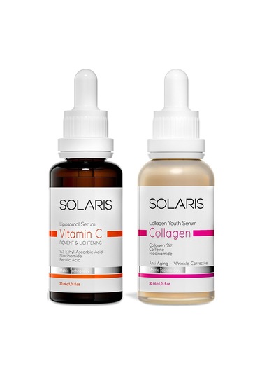 Solaris Vitamin C Serum 30 ML + Kolajen Serum 30 ML