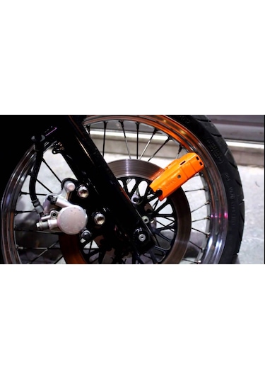 Abus Kilit 8077 Granit Detecto x-Plus Turuncu Alarmlı Disk Kilidi N11.4091