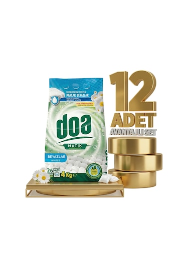 Doa Matik Deterjan Beyazlar 12x4 Kg