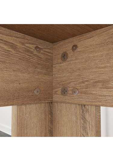 Pasific Home Single Mutfak Yemek Masası, 120x80 cm, Dikdörtgen, Koyu Meşe