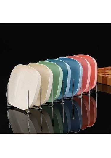 Pazly 7 Katlı Paslanmaz Çelik Bulaşık Kurutma Raftı - Genişletilebilir Mutfak Düzenleyici Gümüş Gümüş