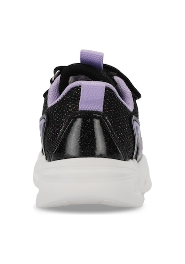 Slazenger KLARION Çocuk Cırt  Cırt lı Siyah - Mor Günlük Spor Ayakkabısı