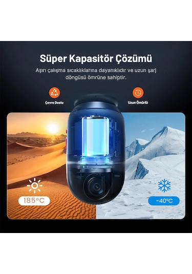 70mai Dash Cam X800 128gb Siyah
