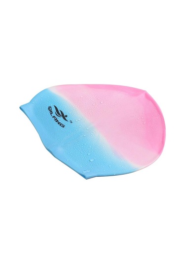 Silikon Yüzme Kap Yetişkin Su Geçirmez Yaz Yüzme Havuzu Kapağı Elastik Kulakları Koruyun Uzun Saç Renkli Dalış Şapkası G Çok Renkli