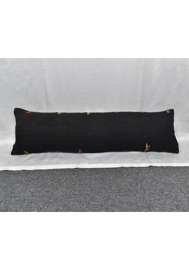 Zehra Abla Halı Yeni El Dokuma Dekoratif Lumbar Kilim Kırlent Yastık Kılıfı 6686 Çok Renkli