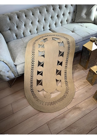 Jüt Kilim, Paspas, Mutfak Halısı, Banyo Paspası, Kilim, Halı, Oturma Odası Halısı, El Dikim Özel Kil Mabel