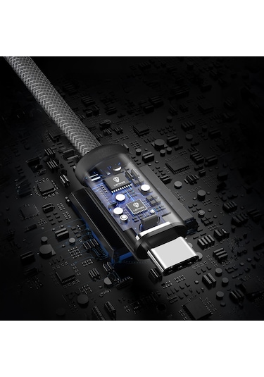 Lenyes Lc537 Usb-a To Type-c Örgü Tasarımlı Hızlı Şarj Özellikli Data Ve Şarj Kablosu 10w 1m Siyah Siyah