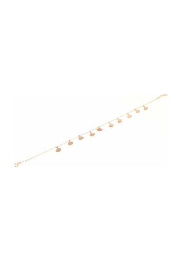 Nusret 925 Ayar Rose Gümüş Göz Model Halhal Rose Gold