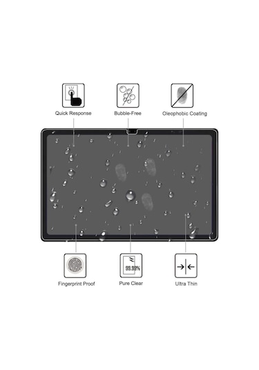 Samsung Galaxy Uyumlu Tab S6 Lite P610 Tablet Ekran Koruyucu Kırılmaz Nano Tam Kaplayan