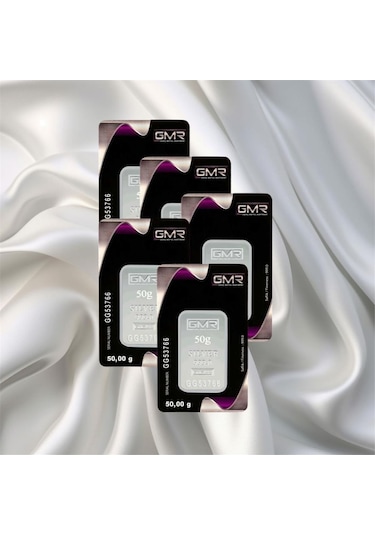 Leva Gold 50 Gr Gmr Gümüş Külçe 5 Adet