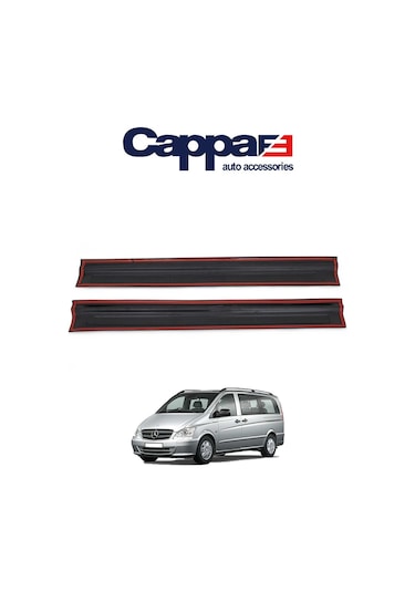Cappafe Mercedes Vito W639 Kapı Eşiği Koruma Abs Mat Siyah 2 P N11.1914