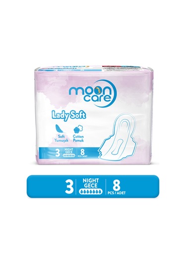 Mooncare Lady Soft Gece Hijyenik Ped 8'li