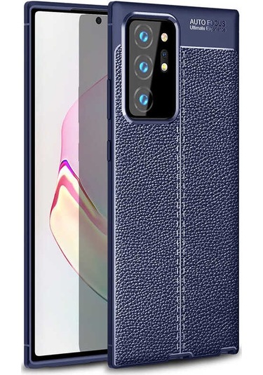 Adige Samsung Galaxy Uyumlu Note 20 Ultra Kılıf Niss Deri Görünümlü Silikon