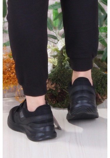 M.p Diana Rahat Hafif Cırtlı Kadın Sneaker Ayakkabı Siyah