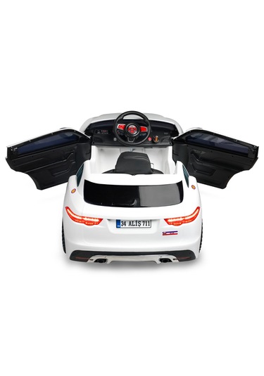 Freebebek Jaguar 12 Volt Kumandalı Akülü Araba Beyaz