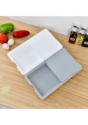 Beyaz Üçlü Meyve Plastik Kesme Tahtası Çok Fonksiyonlu Kesme Tahtası Mutfak Kesme Tahtası Mutfak Aracı