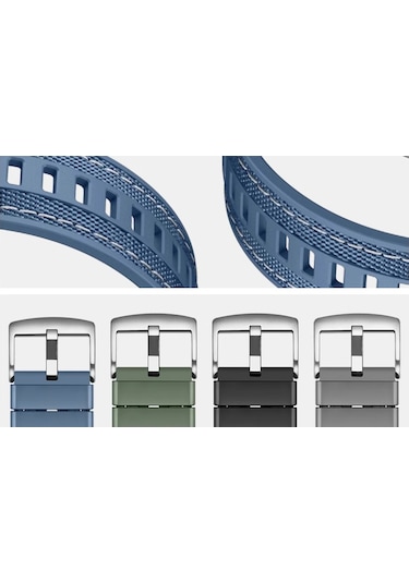 Huawei Watch Gt 5 Uyumlu Hgea Krd-128 Silikon Kordon-mavi