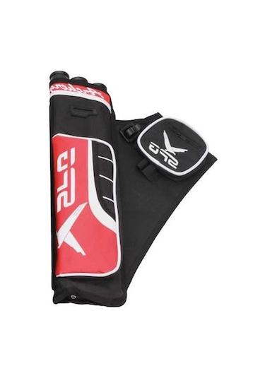 Pazly Suntek Okçuluk Cebi Ok Yay Çantası Sadak 3 Tüplü Kırmızı Spor Model