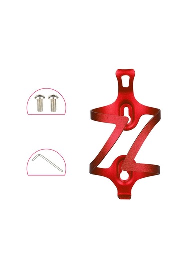 Kırmızı 155 85 80mm Su Şişesi Kafesi Aksesuarları Bisiklet İçecek Bardak Tutucu Kırmızı