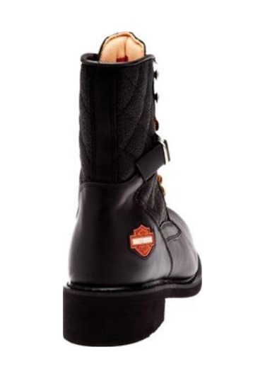 Harley Davıdson New Worker Erkek Sıyah Deri Bot Siyah