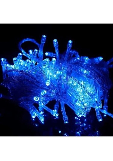 Tongxida Noel Led Işık Dizisi, 50m, 400 Led Mavi, Cn Fişi, Ev & Bahçe Dekoru Mavi