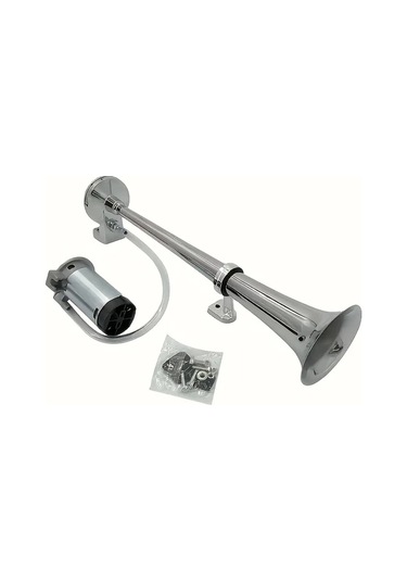 Xuweiwei 1 Adet Süper Yüksek Sesli Araba Kornaları Karavan Çanı Otomatik Aksesuar Dıy Kiti Evrensel Uyumluluk Dayanıklı Krom Kaplama Kolay Kurulum