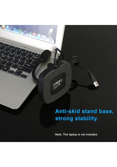 Lemestar Usb Bilgisayar Mikrofonu - 360 Yönlendirilebilir, Dokunmatik Sessiz Düğmeli, Pc/laptop İçin Plug & Play