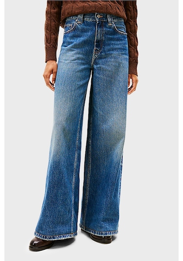 Tommy Hilfiger Bayan Kot Pantolon Ww0ww46731 1a5 Mavi Mavi