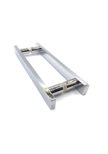 Cam Kapı Karşılıklı Zamak Metal Krom Kaplamalı