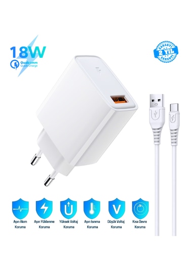 Samsung Galaxy Tab S8 Ultra Uyumlu 18w 3.4a Type-c Ultra Hızlı Şarj Cihazı -ithalatçı Garantili Beyaz