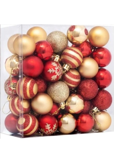 Suofeng 70 Adet 4cm Plastik Noel Topu - Hafif, Kırılmaz Noel Ağaç Dekorasyonu, Parlak Renkler, Ev Ve Ofis İçin Noel Süsleri