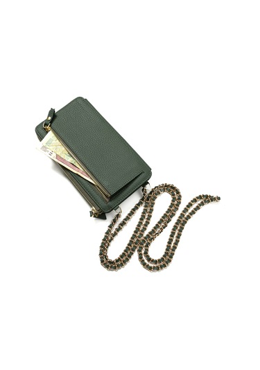 Green Cüzdan & Kartlık Kadın Diğer 2807 Roncato Flother Skın Wallet Telephone Card Holder Green