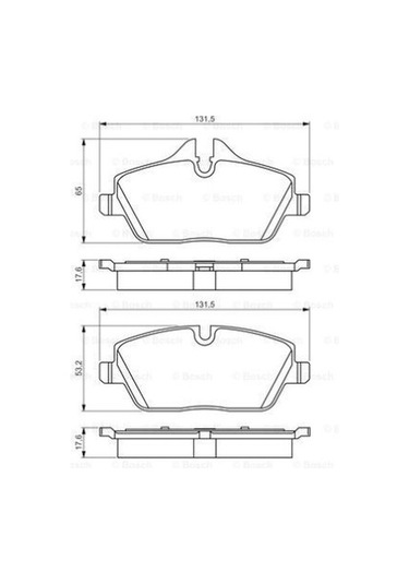 Mini Jcw R56 1.6 2008-2012 Bosch Ön Balata Wva23915