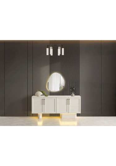 Prada Mdf Konsol Ve Ayna Aytaşı