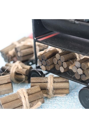 Novahub Mobilya Bahçe Çim Şömine Dollhouse İçin 1 Paket Yakacak Odun Rafı