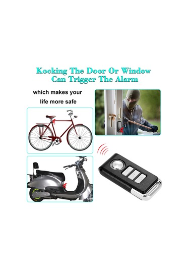 Mufunye Bisiklet/ Elektrikli Üç Tekerlekli Bisiklet/ Kapı/ Pencere Titreşim Alarmı Akıllı Hırsızlık Önleme A