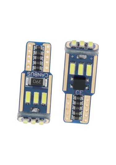 Dekoratif Led Ampul T10-15smd 4014 Canbus 12v Çift Beyaz